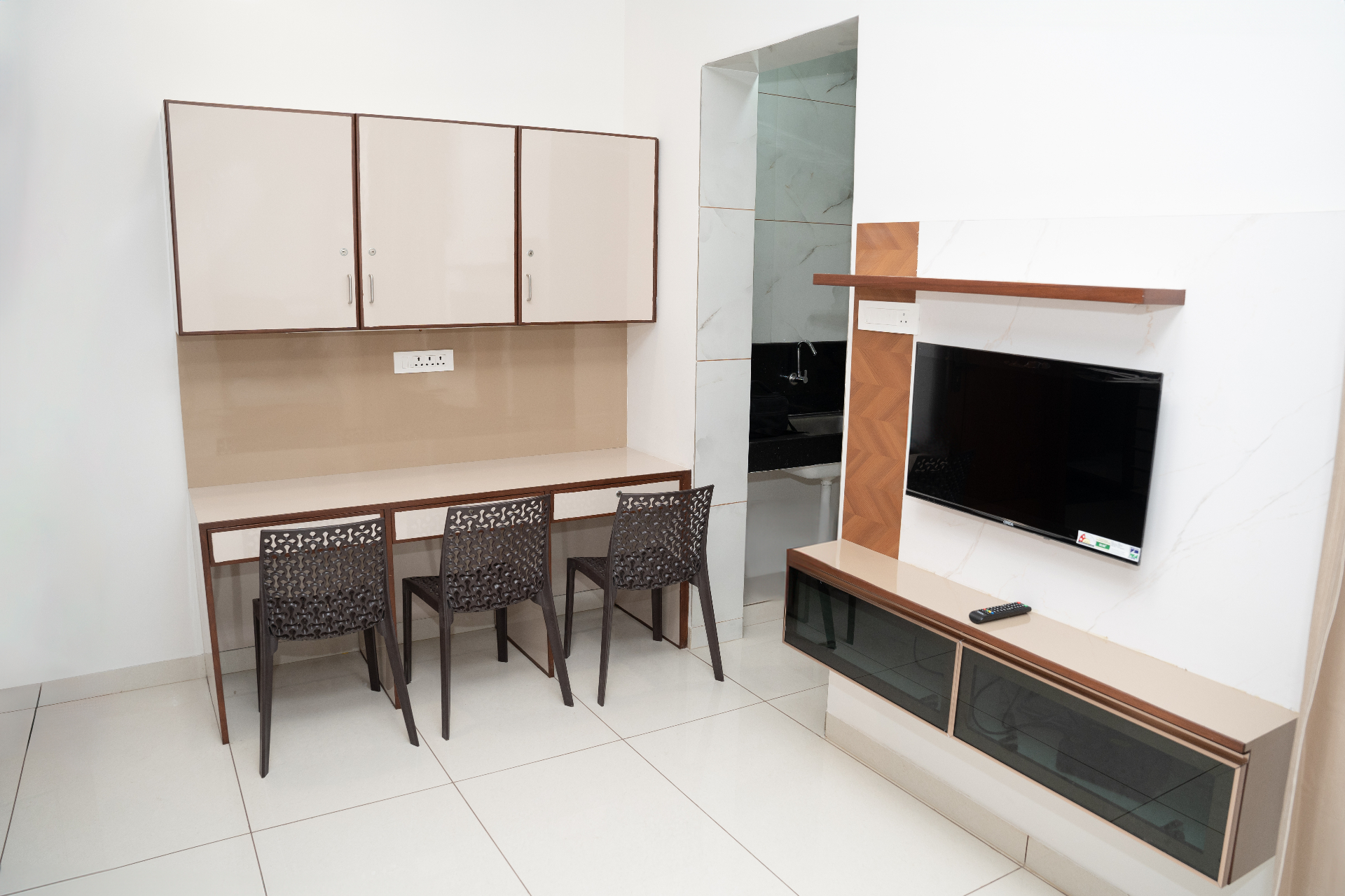 Living & Dining Area - Ladies hostel in Saravanampatti Coimbatore